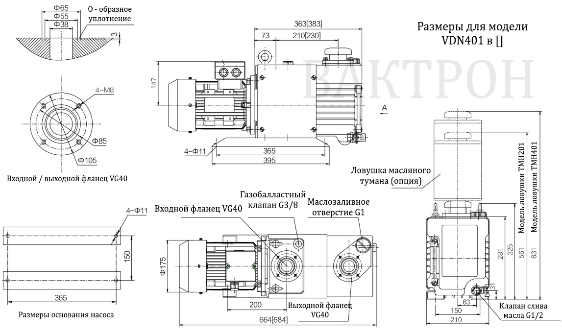 Фото VDN301 ULVAC пластинчато-роторный насос. Течеискатели и вакуумные насосы. Датчики.